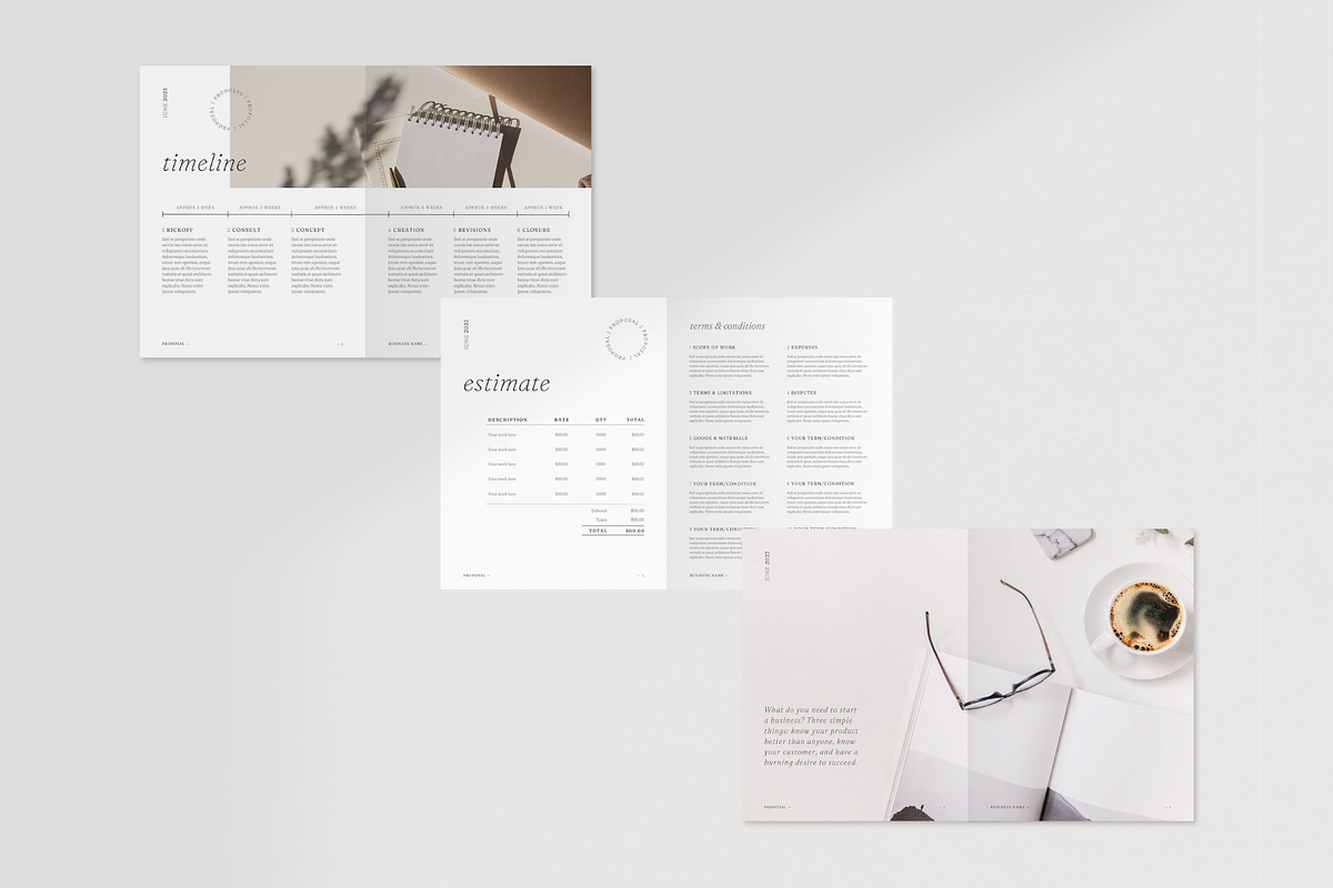Client Proposal Template Canva, a Presentation Template by frommakertomaker (Photo 7 of 10)