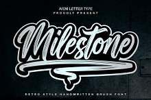 Milestone | Retro Handwritten Font