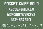 Pocket Knife - Font in Four Styles, a Font by Blue Line Design (Thumbnail 3 of 5)