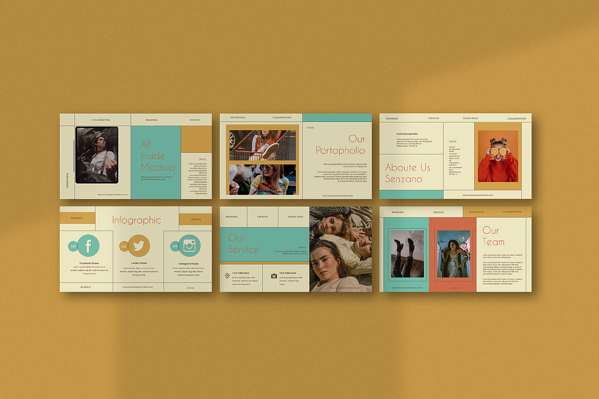 Senzano Fashion Google Slides Templa, a Presentation Template by nyilstudio (Photo 4 of 7)