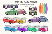 Tropical Summer Retro Roadtrip, a Seasonal Illustration by Catch the Dream Art (Thumbnail 3 of 10)