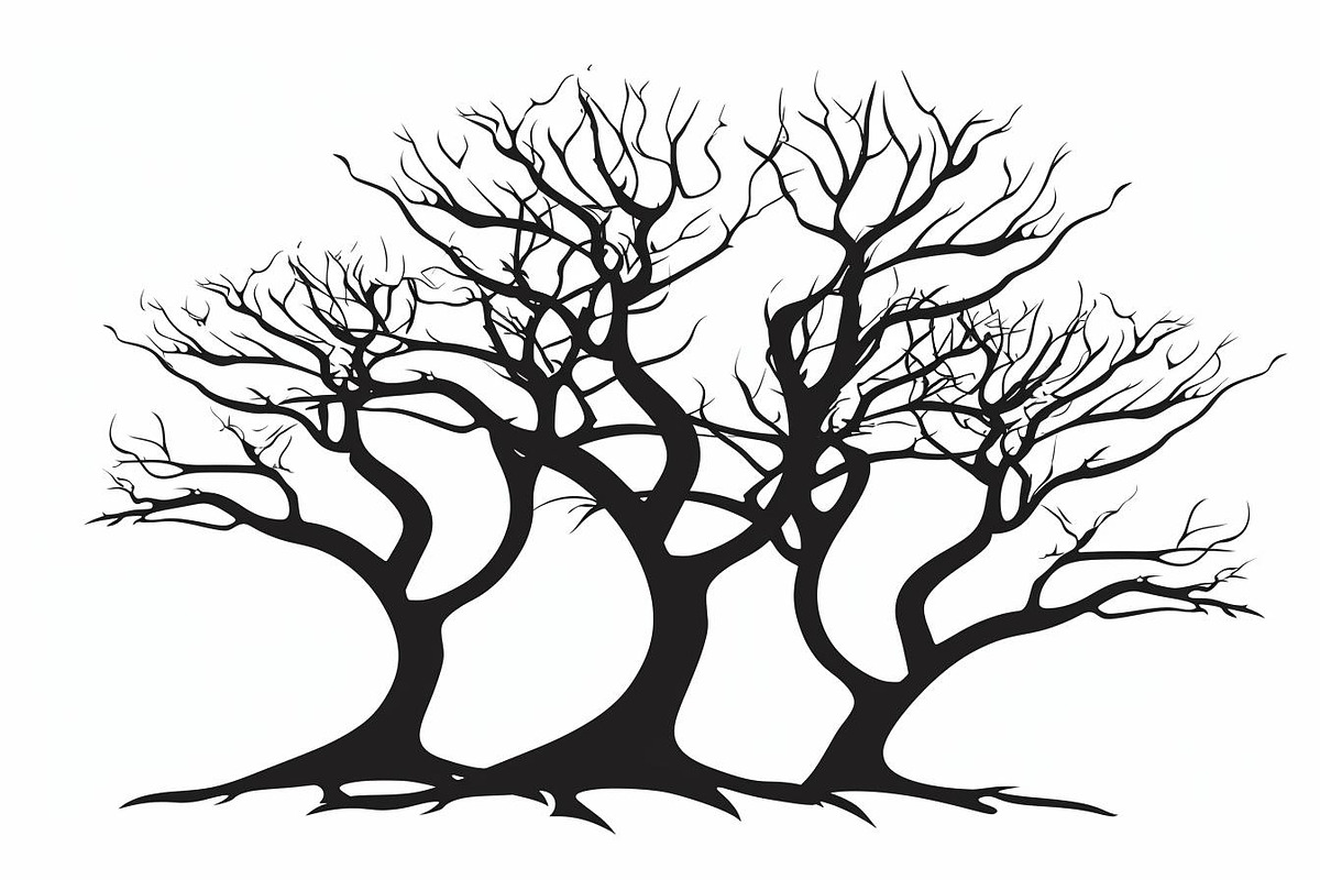 8 Tree Silhouette Vector Bundle, an Illustration by Designs_River (Photo 6 of 9)