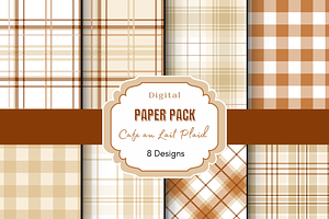 Neutral Brown And Beige Plaid