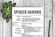 Resume Template Spencer, a Resume Template by Resume Template Shoppe (Thumbnail 1 of 4)