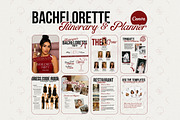 Bachelorette Itinerary – Canva, a Stationery Template by TrendyliciousStore (Thumbnail 1 of 6)