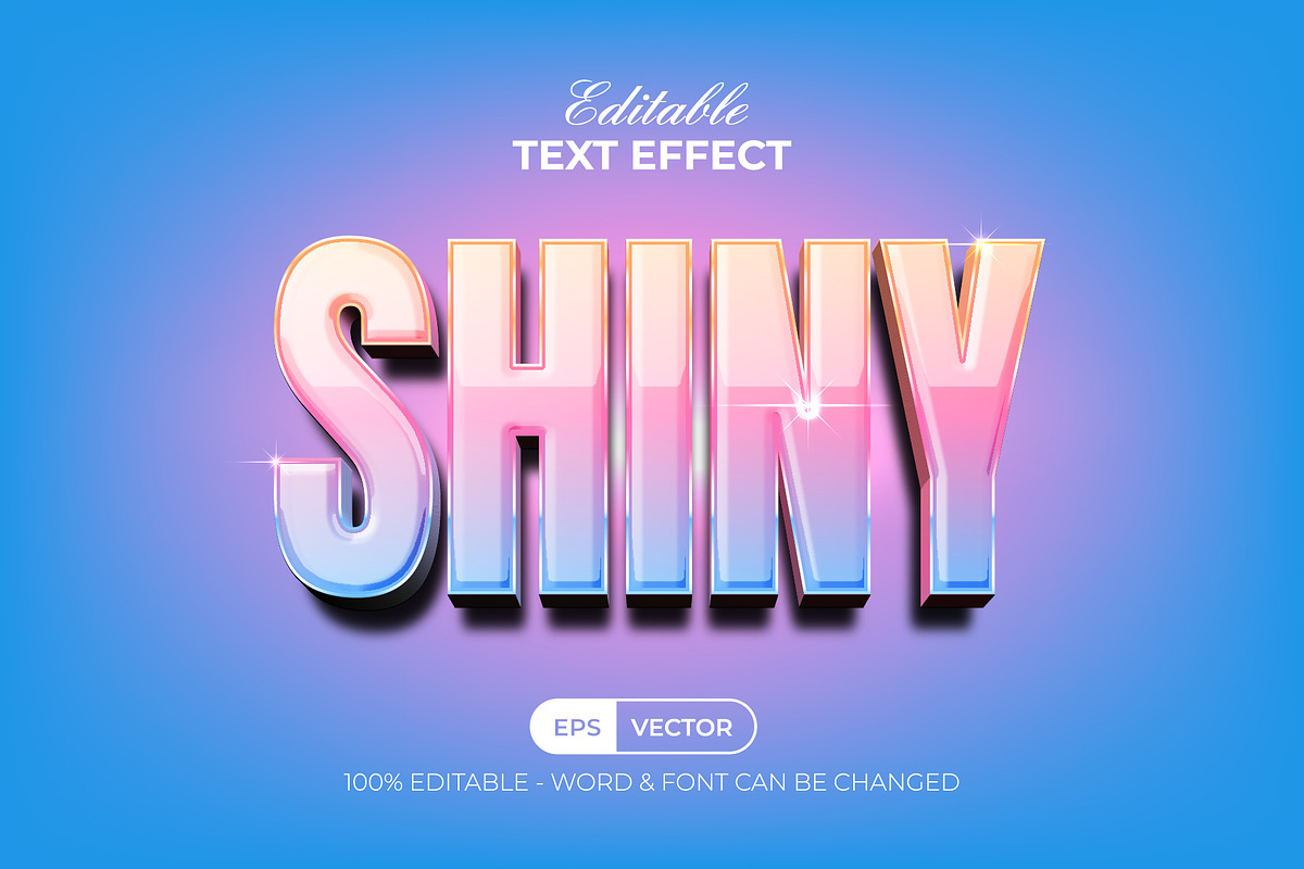 3D Text Effect Gradient Shiny Style, a Layer Style Add-On by Mockmenot (Photo 1 of 2)