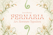 Fernaria - Art Nouveau Typeface, a Serif Font by HipFonts (Thumbnail 1 of 9)