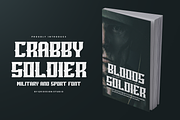 Crabby Soldier - Sport & Military Fo, a Serif Font by QR Design Studio (Thumbnail 2 of 8)