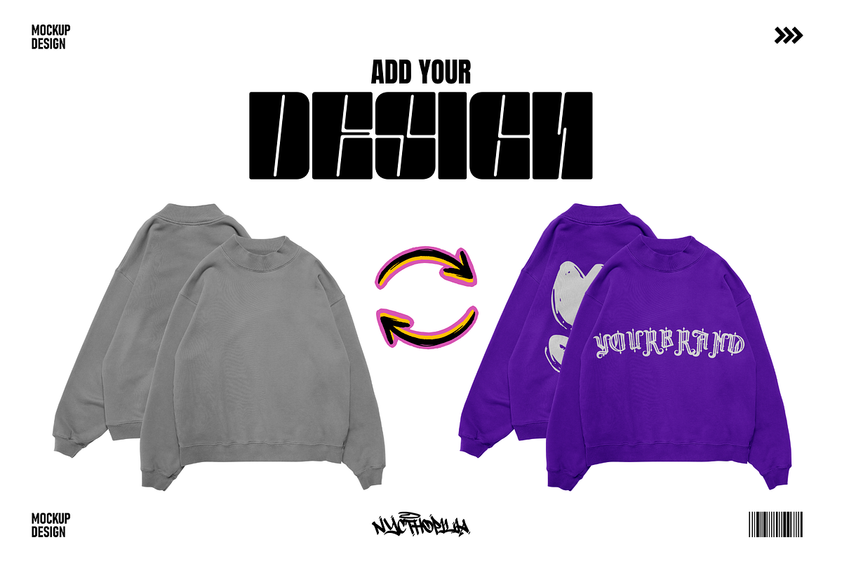 Clothing Mockup Realistic, a Hoody Mockup by NYCTHOPILIA STUDIO (Photo 6 of 9)