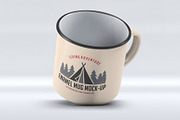 Enamel Mug Mock-Up, a Cups & Container Mockup by DesignRushMarket (Thumbnail 4 of 7)