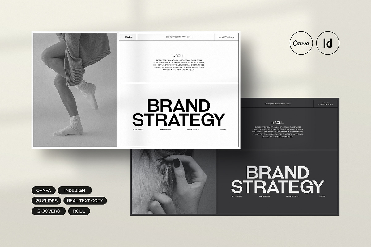 ROLL | Brand Strategy, a Presentation Template by creathrivestudio (Photo 1 of 13)