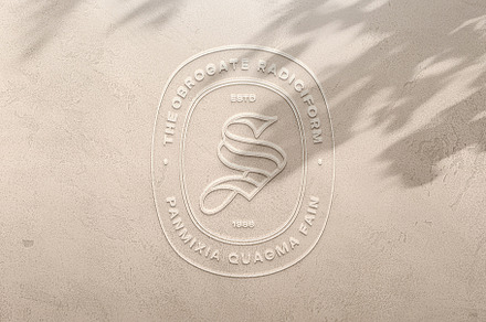 Wall logo mockup, a Merchandise Mockup by DesignNeutrons