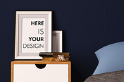 8 mockups posters in the bedroom, a Print Template by FilL239 (Thumbnail 3 of 9)