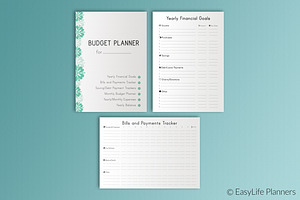 Budget Planner A4 Size Printable