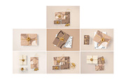 23 Gift Wrapping Mockup Bundle, a Packaging Mockup by bazarova (Thumbnail 4 of 11)