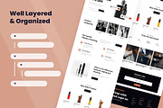 Vape Store Web Design, a Wireframe Template by INSPR STD (Thumbnail 4 of 6)