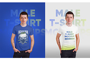 Male T-Shirt PSD Mockups Vol3, a Shirt Mockup by Hi, Mock-Up! (Thumbnail 4 of 10)