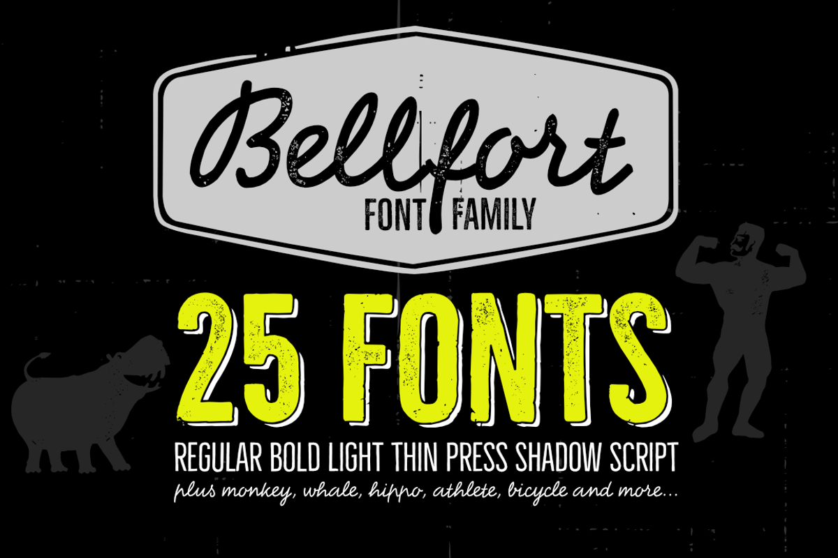 Bellfort family - 25 fonts