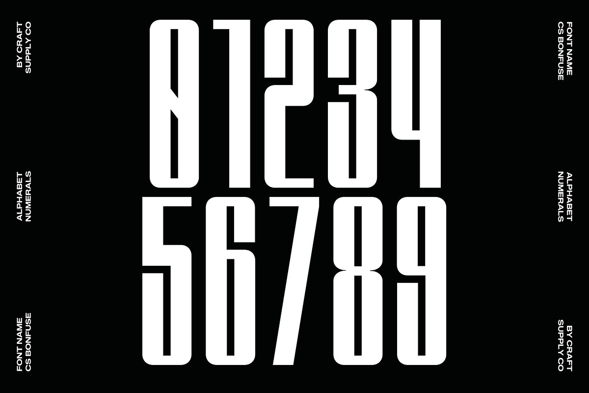 CS Bonfuse – Condensed Font, a Sans Serif Font by Craft Supply Co. (Photo 4 of 8)