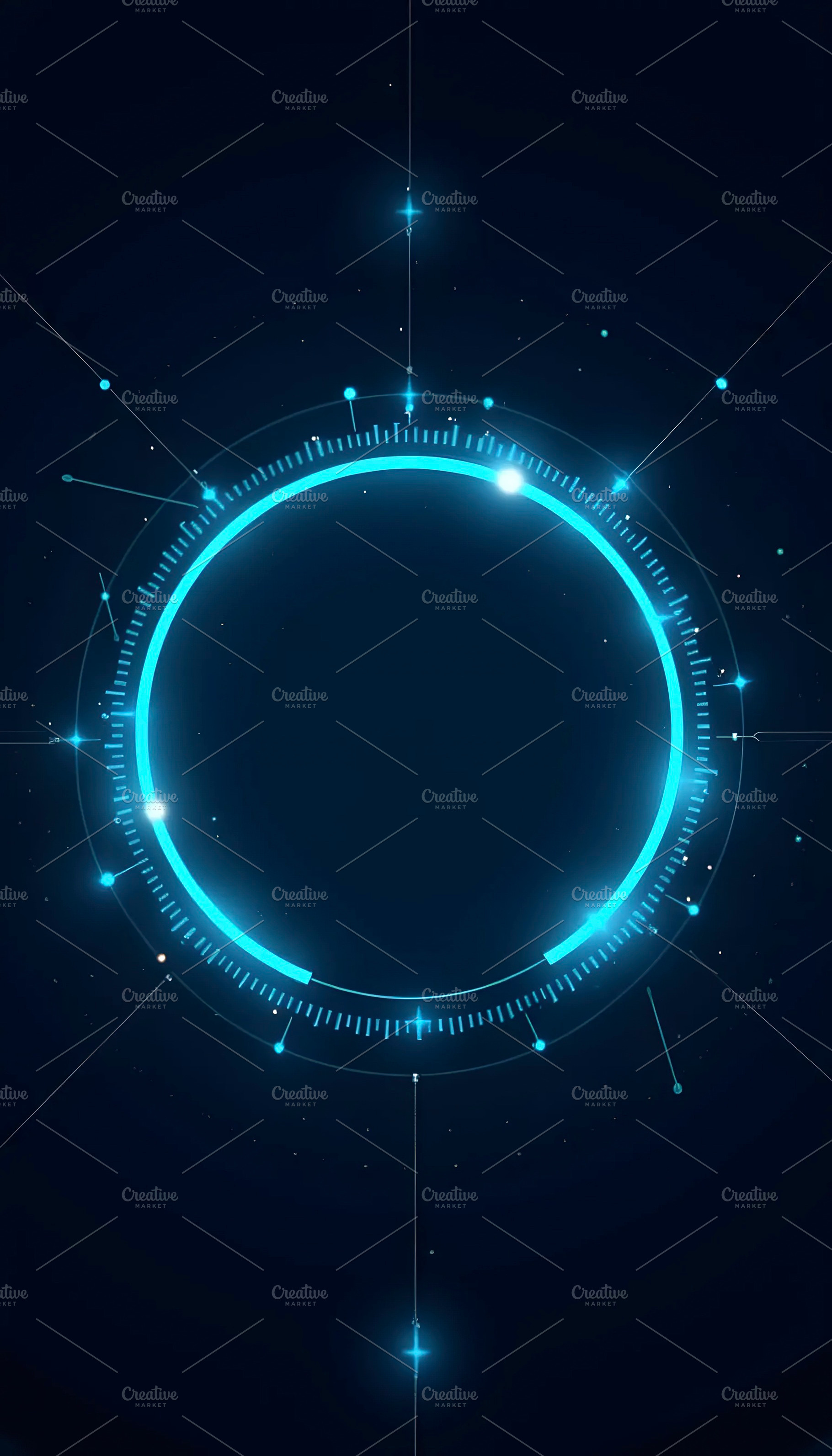 Futuristic Circle HUD Web Network Te, a Photo by LOGOCREATIVE