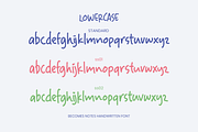 Becomes Notes Handwritten Font, a Handwritten Font by alphArtype (Thumbnail 4 of 11)