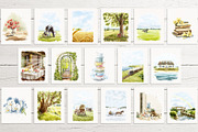 Watercolor postcards, a Food Illustration by Mimomy (Thumbnail 10 of 11)