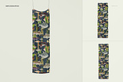 41x142cm Silk Scarf Mockup Set, a Mask Mockup by creatsy5 (Thumbnail 4 of 8)