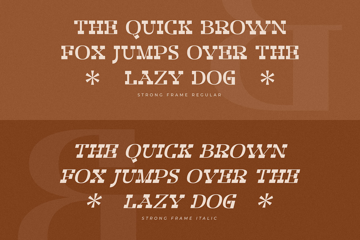 Strong Frame New Slab Serif Font, a Slab Serif Font by Storytype Studio (Photo 7 of 15)