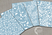 Blue lace Digital papers AMB-1915, a Pattern Graphic by AMBillustrations (Thumbnail 2 of 2)