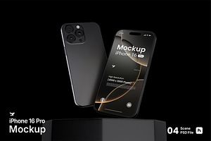 iPhone 16 Pro Mockup Bundle Set, an iPhone Mockup by Rielismee