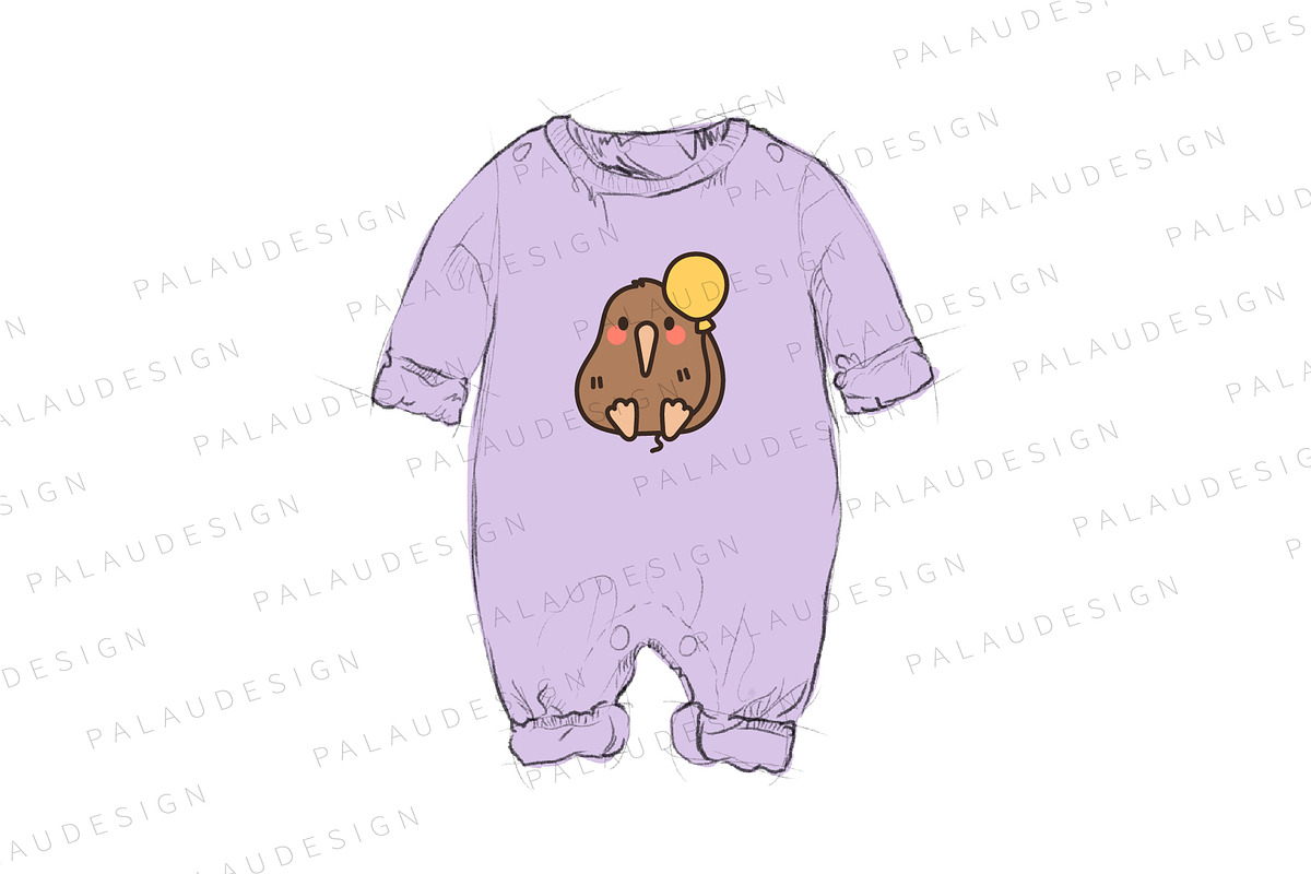 Cute Kawaii Kiwi Bird Character, an Animal Illustration by Palau (Photo 6 of 12)