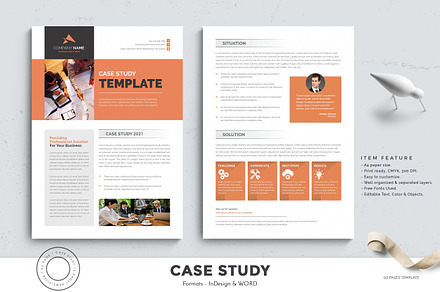 Case Study, a Print Template by TelaTemplates