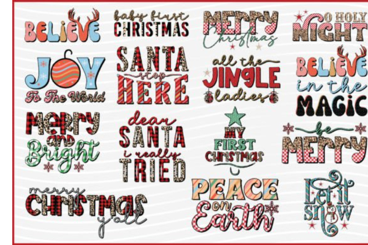 Christmas Sublimation Bundle Design, an Object Graphic by BeeCraftR (Photo 2 of 17)