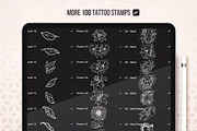Procreate Stamps Bundle Tattoo, a Brush Add-On by InkPrintsTattoo (Thumbnail 2 of 10)