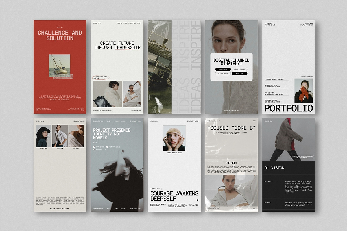 ZENO | Instagram Template (I), a Social Media Template by The Aesthetic Studio (Photo 3 of 10)