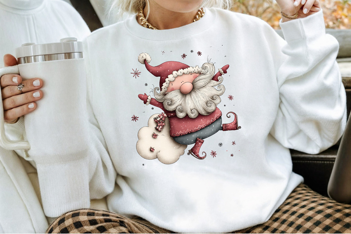 Whimsical Christmas Santa Clipart, an Illustration by Sublimation Artist (Photo 4 of 6)