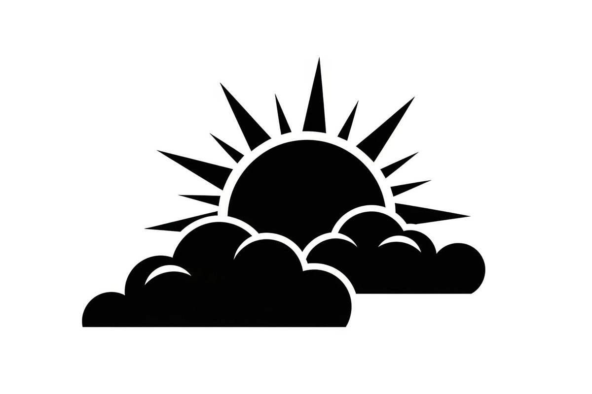 Sun Behind Clouds Silhouette Bundle, an Illustration by Gaye Art (Photo 16 of 31)