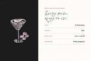 Wedding Cocktail Clipart, Bar Sign, a Food Illustration by The October Creative (Thumbnail 7 of 16)
