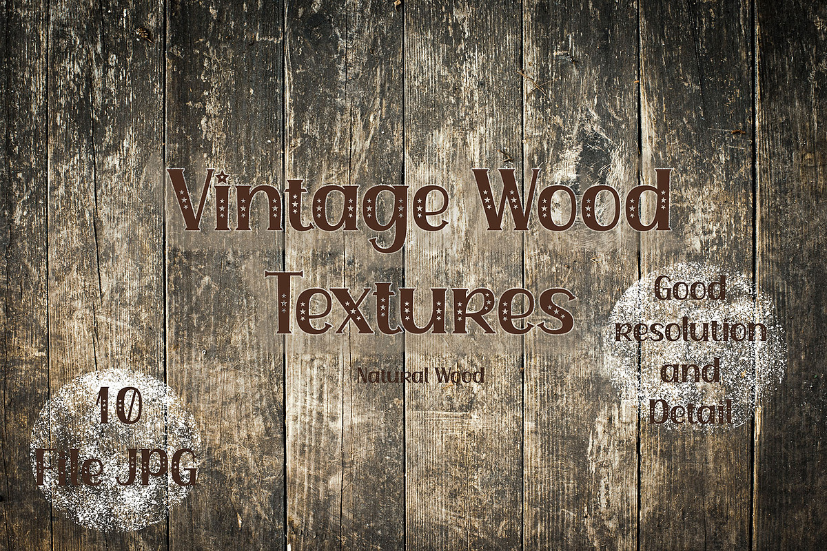 Vintage Wood Textures Wooden board, a Texture Graphic by VetalStock (Photo 1 of 3)