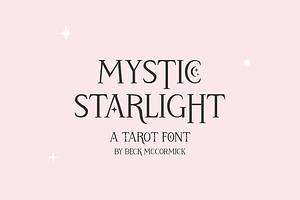 Mystic Starlight - Tarot Font