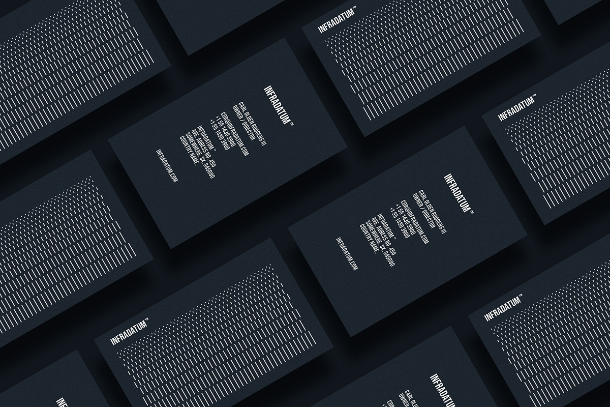 Business cards template: Infradatum, a Business Card Template by Srg® (Photo 2 of 4)