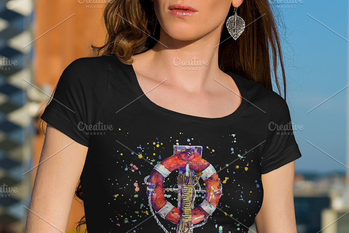 Life Buoy Ring Sublimation, an Illustration by Watercolor_Vector Graphic (Photo 5 of 8)