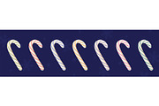Christmas candy cane lollipops, a Seasonal Illustration by Elen_Art (Thumbnail 1 of 3)