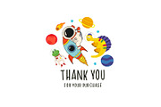 Kids Space Vector Clipart Bundle, a Decorative Illustration by NataKa (Thumbnail 10 of 10)