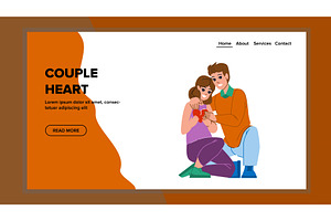 Couple Heart Vector