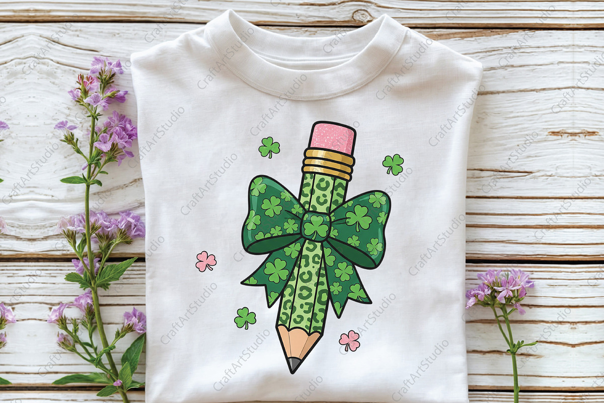 St Patricks Day Teacher Coquette PNG, an Illustration by CraftArtStudio (Photo 3 of 4)