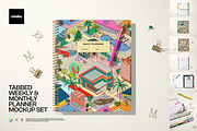 Weekly & Monthly Planner Mockup Set, a Merchandise Mockup by creatsy5 (Thumbnail 1 of 12)