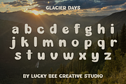 Glacier Days | Vintage, Playful Font, a Sans Serif Font by Lucky Bee Creative Studio (Thumbnail 3 of 13)
