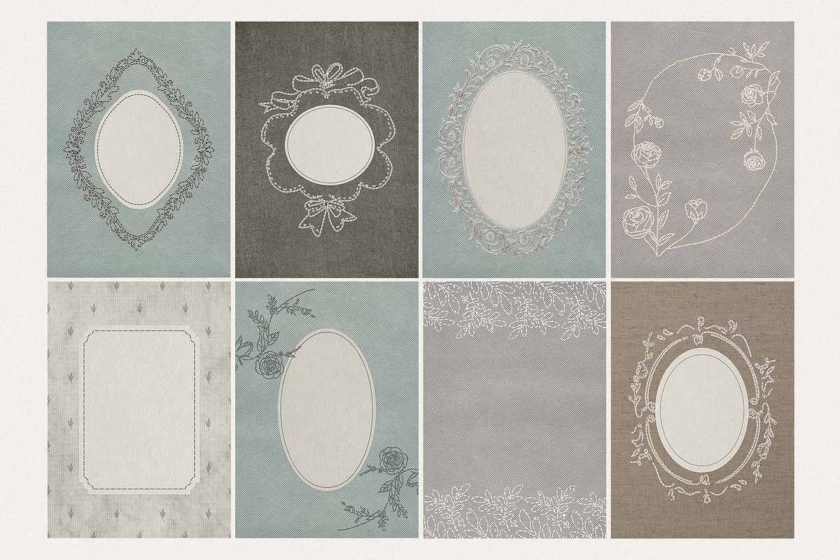 Stitcherie – Stitched Vintage Frames, an Object Graphic by DigARTbyHavroshka (Photo 9 of 18)