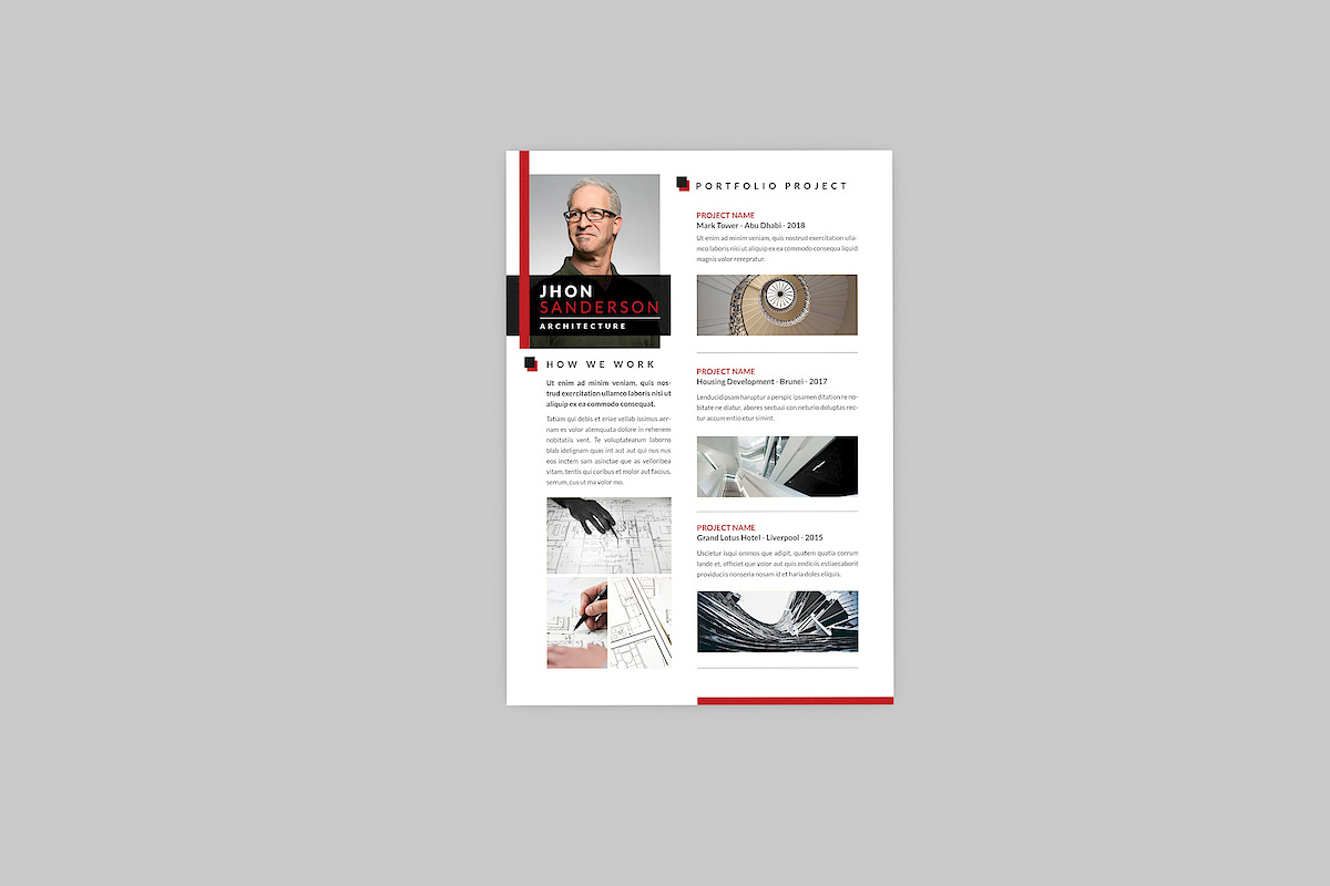 Architecture Resume Designer, a Resume Template by AQR Studio (Photo 4 of 4)